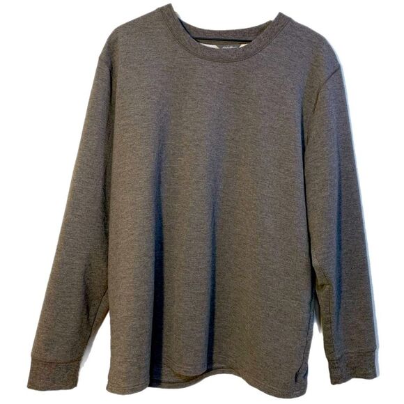 EDDIE BAUER Sleepwear Men’s XXL Gray Crew Neck Long Sleeve Heavyweight. - Picture 1 of 12